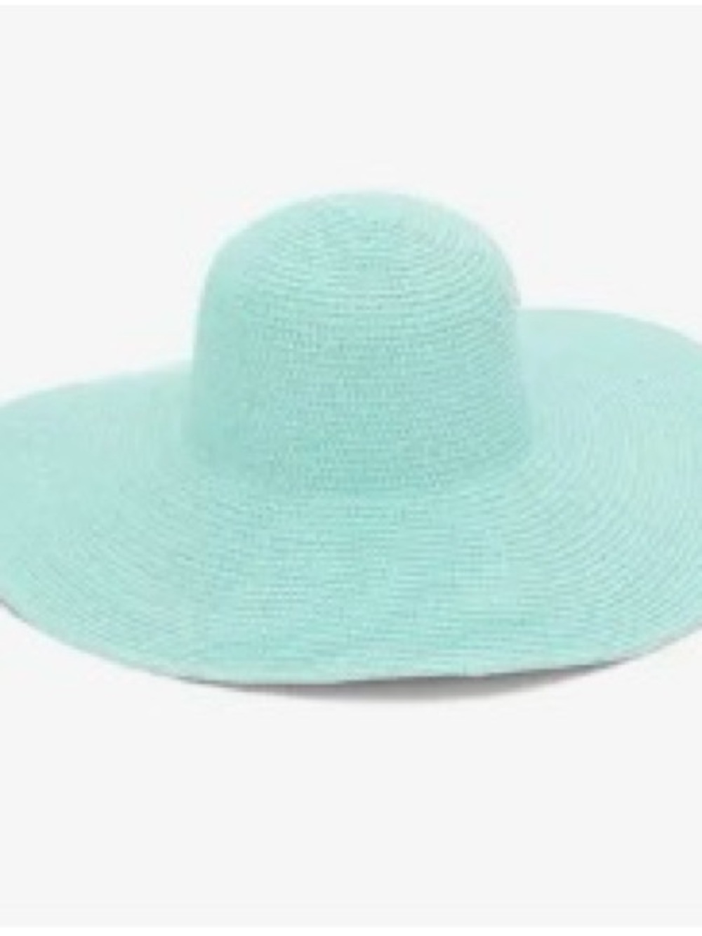 Classic Wide-Brim Summer Hat in Mint Green